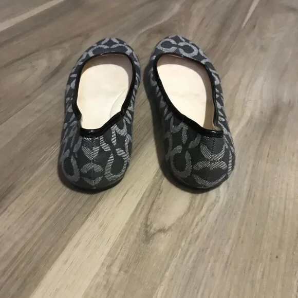Coach Adessa Women's Signature Print Ballet Flats Size 8B - Picture 3 of 6